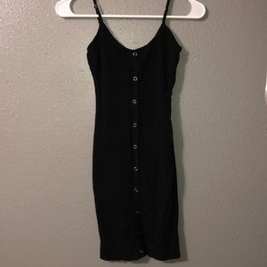 Black mini dress